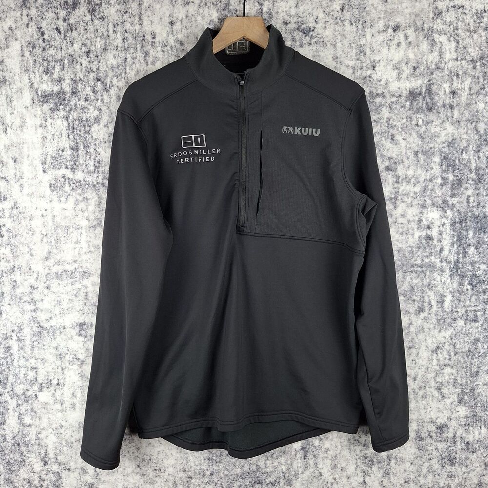 Kuiu Men's Size M BiComp 1/2 Zip-T Long Sleeve Pocket Shirt *LOGO*